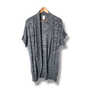 Faded Glory Short Sleeve Open Front Cardigan Sweater | 2X